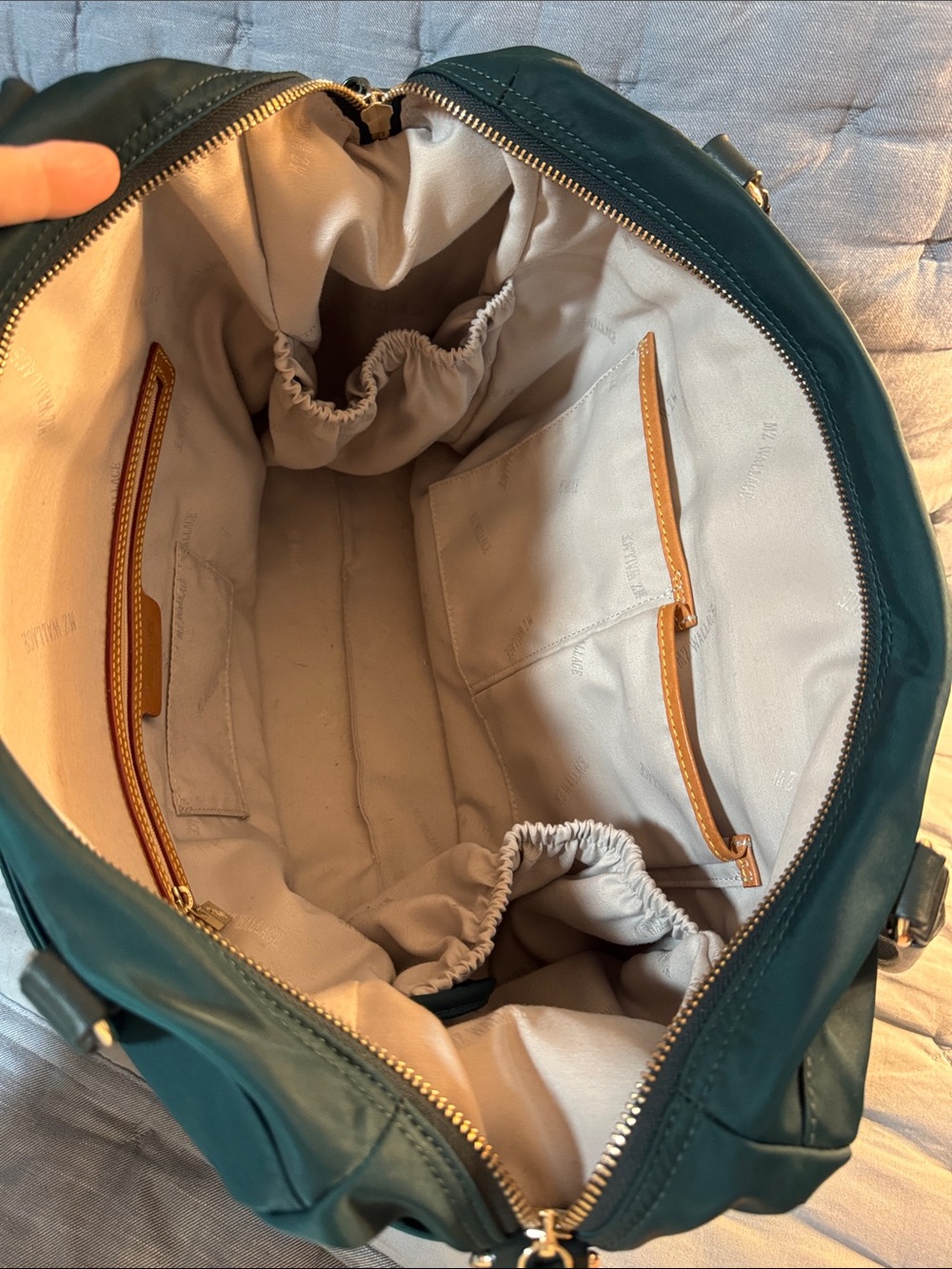 MZ Wallace Tribeca Traveler Tote in Green - Picture 9 of 10
